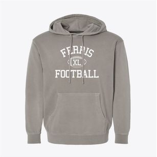 Ferris High School Classic Football Pigment-Dyed Hoodie