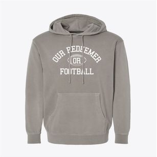 Our Redeemer Lutheran School Classic Football Pigment-Dyed Hoodie