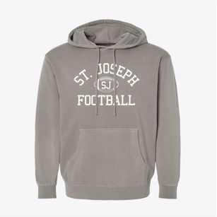 Saint Joseph School Classic Football Pigment-Dyed Hoodie