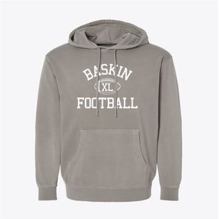 Baskin High School Classic Football Pigment-Dyed Hoodie