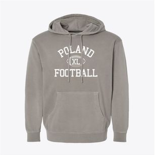 Poland Junior High School Classic Football Pigment-Dyed Hoodie