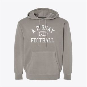 A D Gray Junior High School Classic Football Pigment-Dyed Hoodie