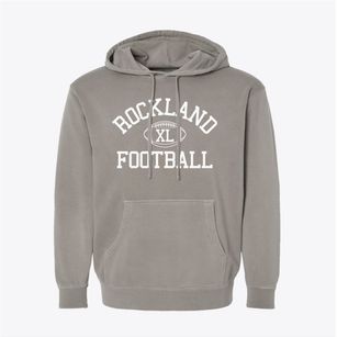 Rockland High School Classic Football Pigment-Dyed Hoodie