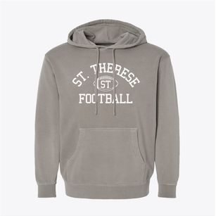 Saint Therese School Classic Football Pigment-Dyed Hoodie