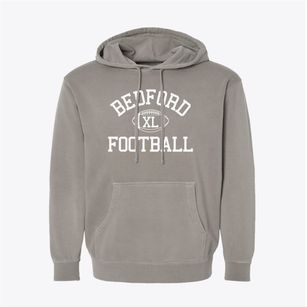 Bedford High School Classic Football Pigment-Dyed Hoodie