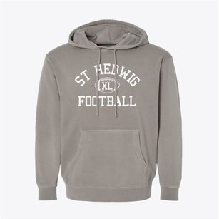 St Hedwig Parish Classic Football Pigment-Dyed Hoodie