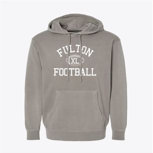 Fulton Junior High School Classic Football Pigment-Dyed Hoodie