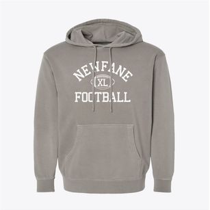 Newfane Intermediate School Classic Football Pigment-Dyed Hoodie