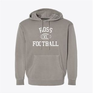 Ross High School Classic Football Pigment-Dyed Hoodie