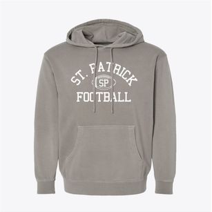 Saint Patrick School Classic Football Pigment-Dyed Hoodie