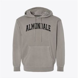 Almondale Elementary School Varsity Arch Pigment-Dyed Hoodie
