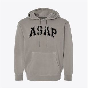 Asap Apartment Finders Varsity Arch Pigment-Dyed Hoodie
