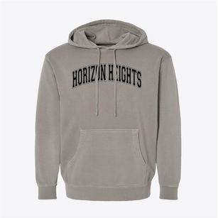 Horizon Heights School Varsity Arch Pigment-Dyed Hoodie