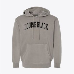 Louise Black School Varsity Arch Pigment-Dyed Hoodie