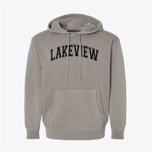 Lakeview Elementary School Varsity Arch Pigment-Dyed Hoodie