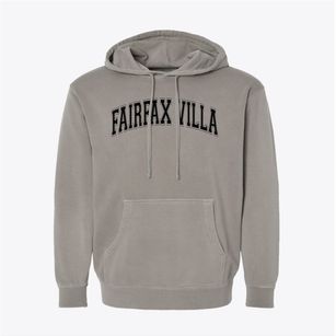 Fairfax Villa Elementary School Varsity Arch Pigment-Dyed Hoodie