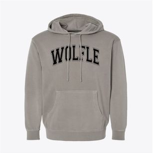 Wolfle Elementary School Varsity Arch Pigment-Dyed Hoodie