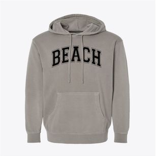 Beach Elementary School Varsity Arch Pigment-Dyed Hoodie