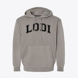Lodi Elementary School Varsity Arch Pigment-Dyed Hoodie