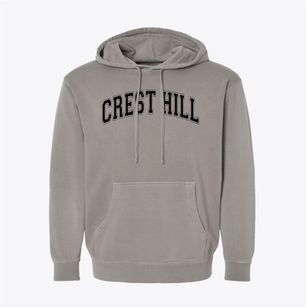 Crest Hill Elementary School Varsity Arch Pigment-Dyed Hoodie