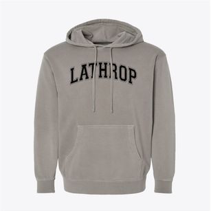 Lathrop High School Varsity Arch Pigment-Dyed Hoodie