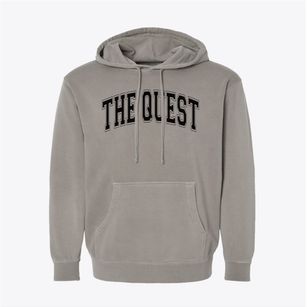 The Quest Center Varsity Arch Pigment-Dyed Hoodie