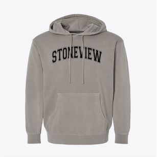 Stoneview Elementary School Varsity Arch Pigment-Dyed Hoodie
