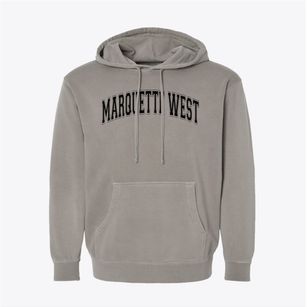 Marquette West Elementary School Varsity Arch Pigment-Dyed Hoodie