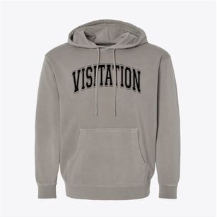 Visitation School Varsity Arch Pigment-Dyed Hoodie