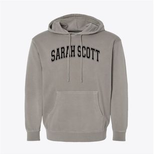 Sarah Scott Middle School Varsity Arch Pigment-Dyed Hoodie