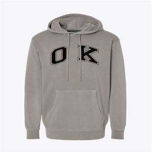 O K Elementary School Varsity Arch Pigment-Dyed Hoodie