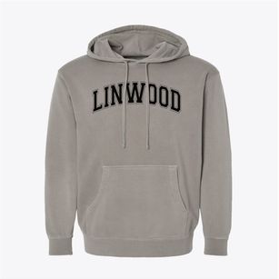 Linwood Elementary School Varsity Arch Pigment-Dyed Hoodie