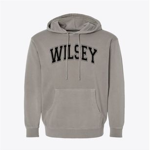 Wilsey Elementary School Varsity Arch Pigment-Dyed Hoodie