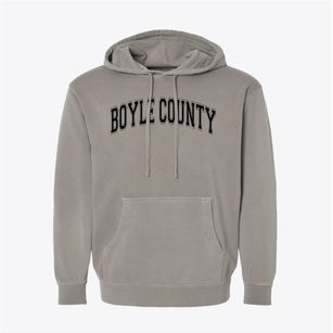 Boyle County Middle School Varsity Arch Pigment-Dyed Hoodie