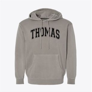 Thomas Junior High School Varsity Arch Pigment-Dyed Hoodie