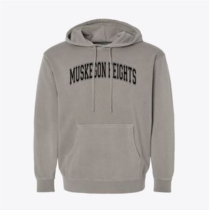 Muskegon Heights Academy High School Varsity Arch Pigment-Dyed Hoodie