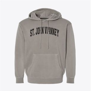 St John Vianney - Saginaw Varsity Arch Pigment-Dyed Hoodie