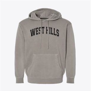 West Hills Elementary School Varsity Arch Pigment-Dyed Hoodie