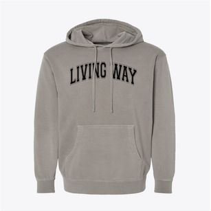 Living Way Christian Academy Varsity Arch Pigment-Dyed Hoodie