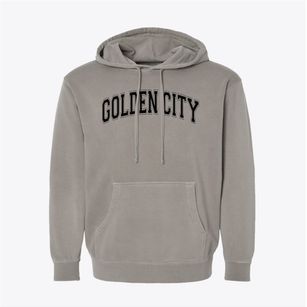 Golden City Elementary School Varsity Arch Pigment-Dyed Hoodie