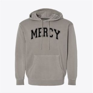 Mercy High School Varsity Arch Pigment-Dyed Hoodie