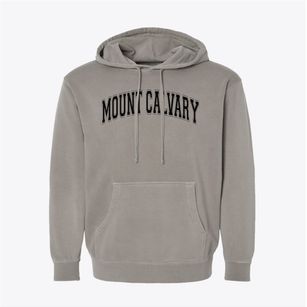 Mount Calvary Lutheran School Varsity Arch Pigment-Dyed Hoodie