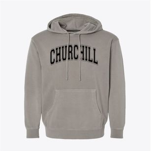 The Churchill School Varsity Arch Pigment-Dyed Hoodie
