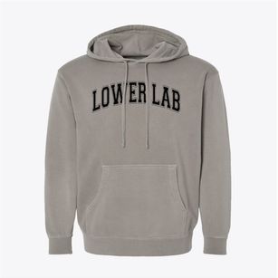 Lower Lab School Varsity Arch Pigment-Dyed Hoodie