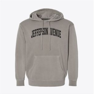 Jefferson Avenue Elementary School Varsity Arch Pigment-Dyed Hoodie