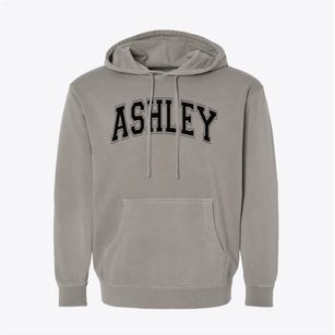 Ashley High School Varsity Arch Pigment-Dyed Hoodie