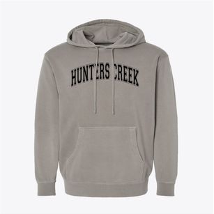 Hunters Creek Middle School Varsity Arch Pigment-Dyed Hoodie