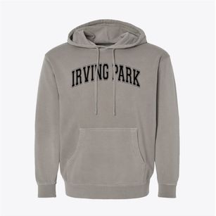 Irving Park Elementary School Varsity Arch Pigment-Dyed Hoodie