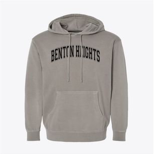 Benton Heights Year Round Elementary Varsity Arch Pigment-Dyed Hoodie