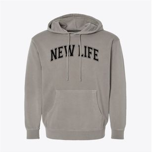 New Life Academy Varsity Arch Pigment-Dyed Hoodie